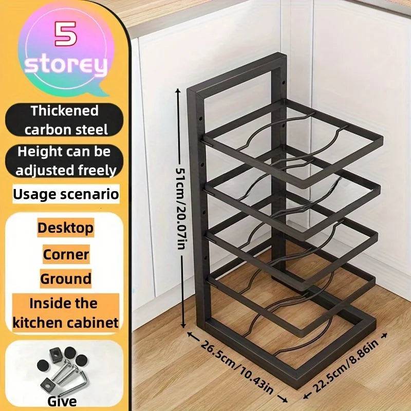 Adjustable Pot Rack Organiser