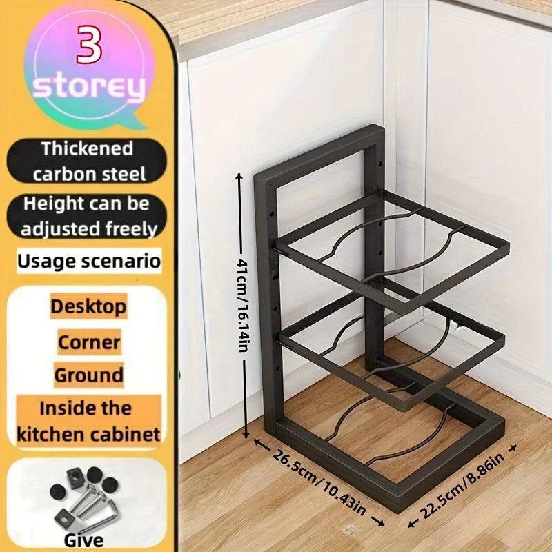 Adjustable Pot Rack Organiser