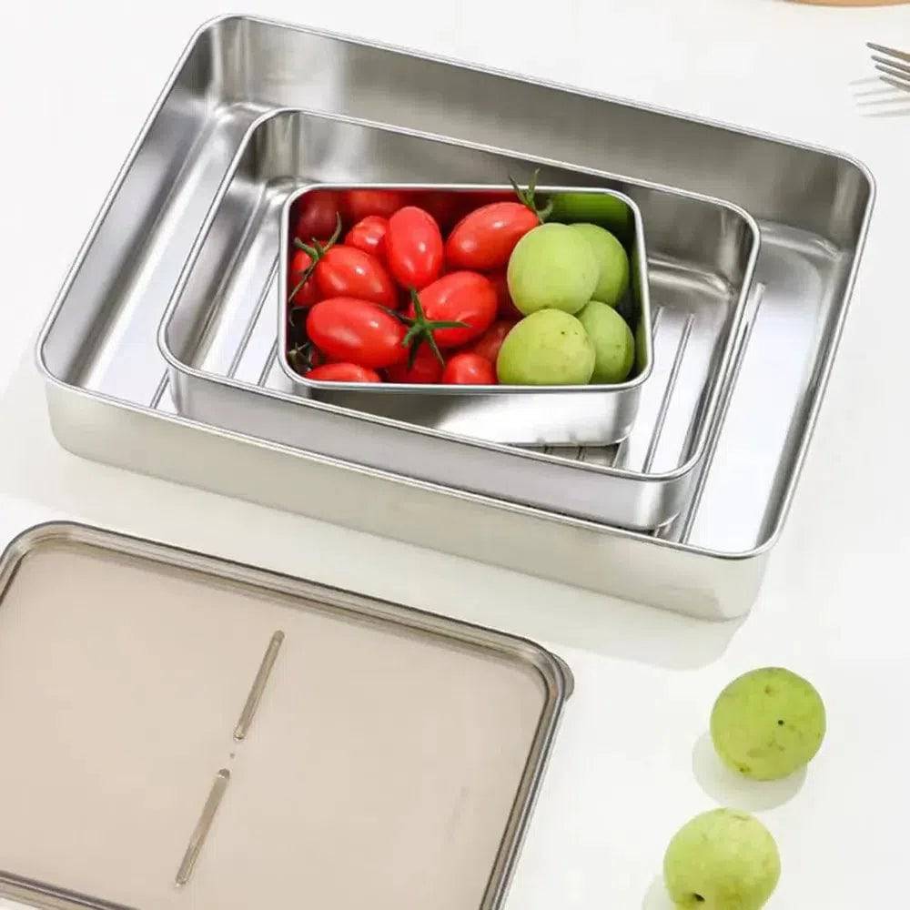 Stainless Steel Refrigerator Storage Box