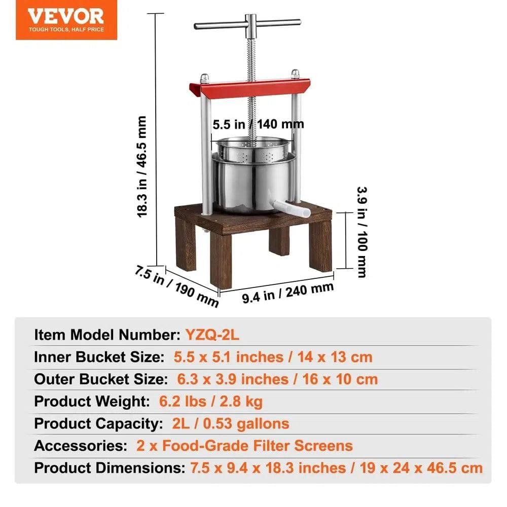 Manual Fruit & Wine Press