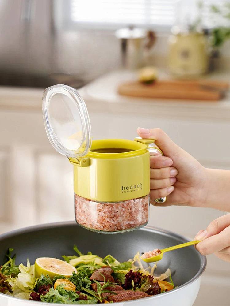 Push-Type Sealed Seasoning Jar