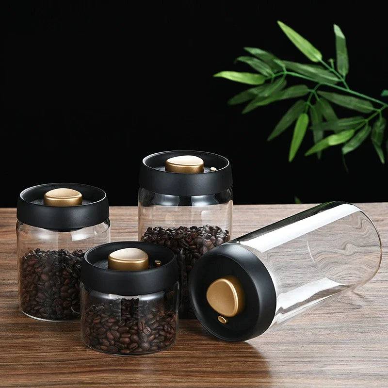 Press-Type Coffee Beans Vacuum Sealed Container