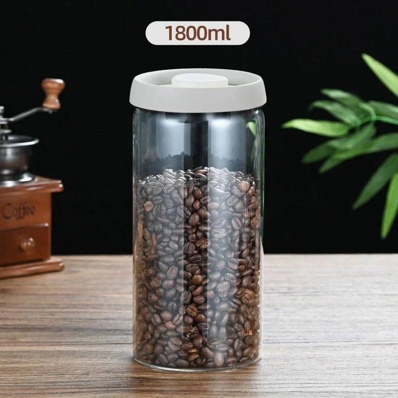 Press-Type Coffee Beans Vacuum Sealed Container