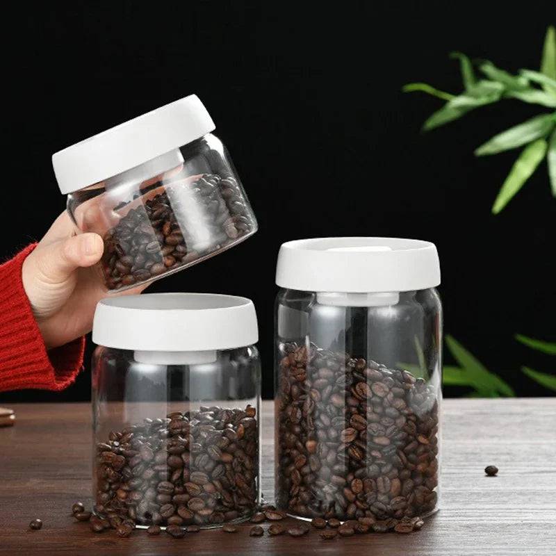 Press-Type Coffee Beans Vacuum Sealed Container
