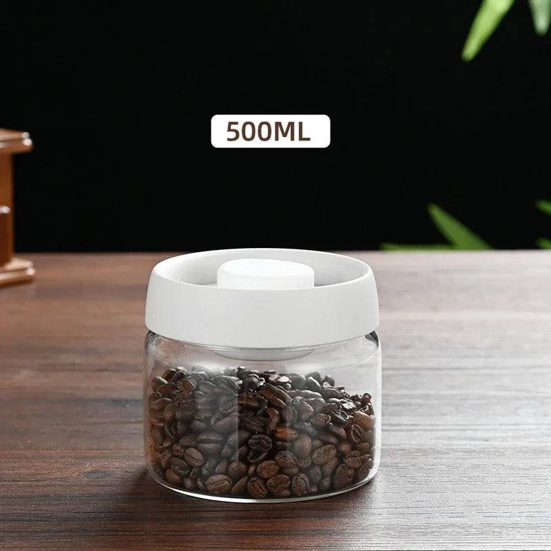Press-Type Coffee Beans Vacuum Sealed Container