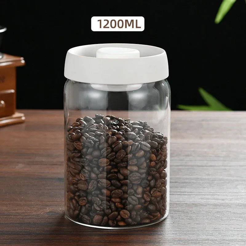Press-Type Coffee Beans Vacuum Sealed Container