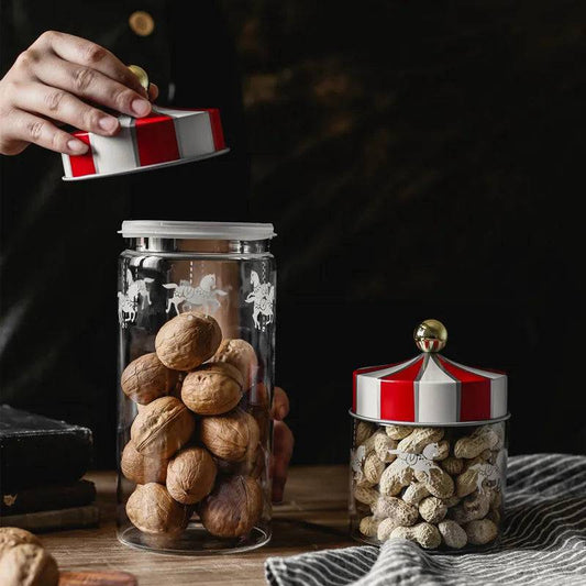 Nordic Creative Carousel Sealed Glass Jar