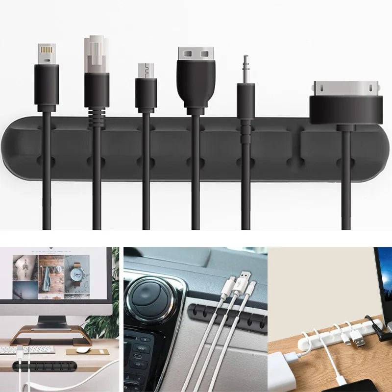 Desktop Self-Adhesive Cable Holder