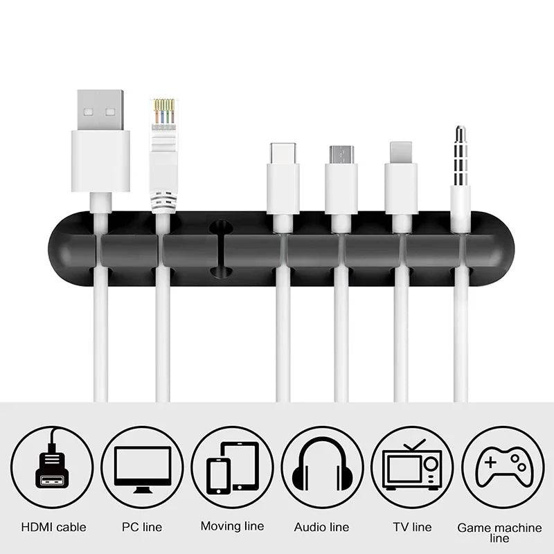 Desktop Self-Adhesive Cable Holder