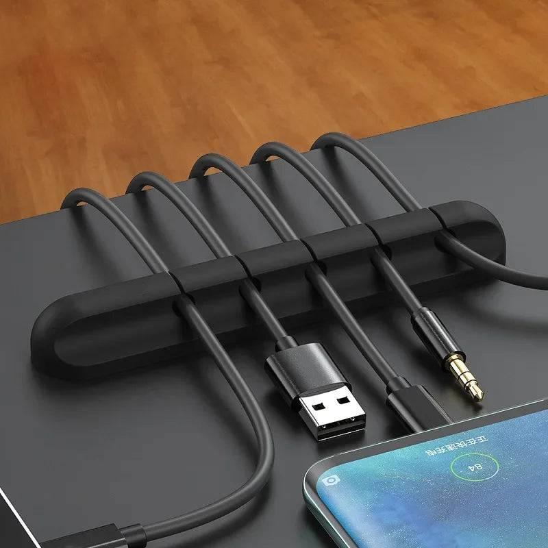 Desktop Self-Adhesive Cable Holder
