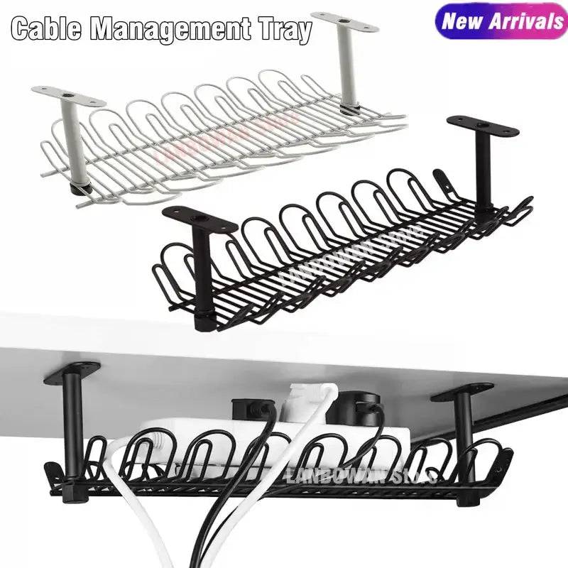 Under Desk Cable Management Tray