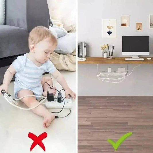 Under Desk Cable Management Tray