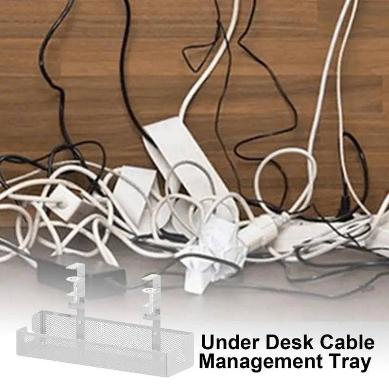 Under-Desk Cable Management Tray