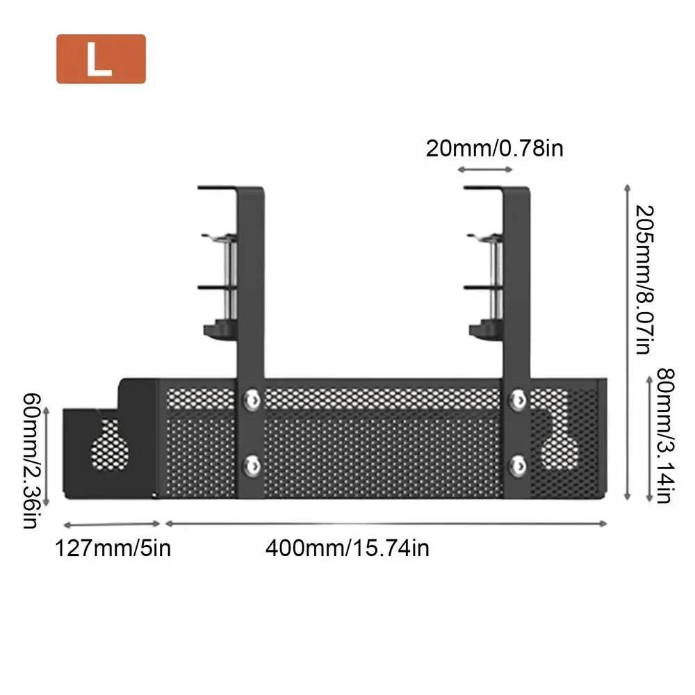 Under-Desk Cable Management Tray