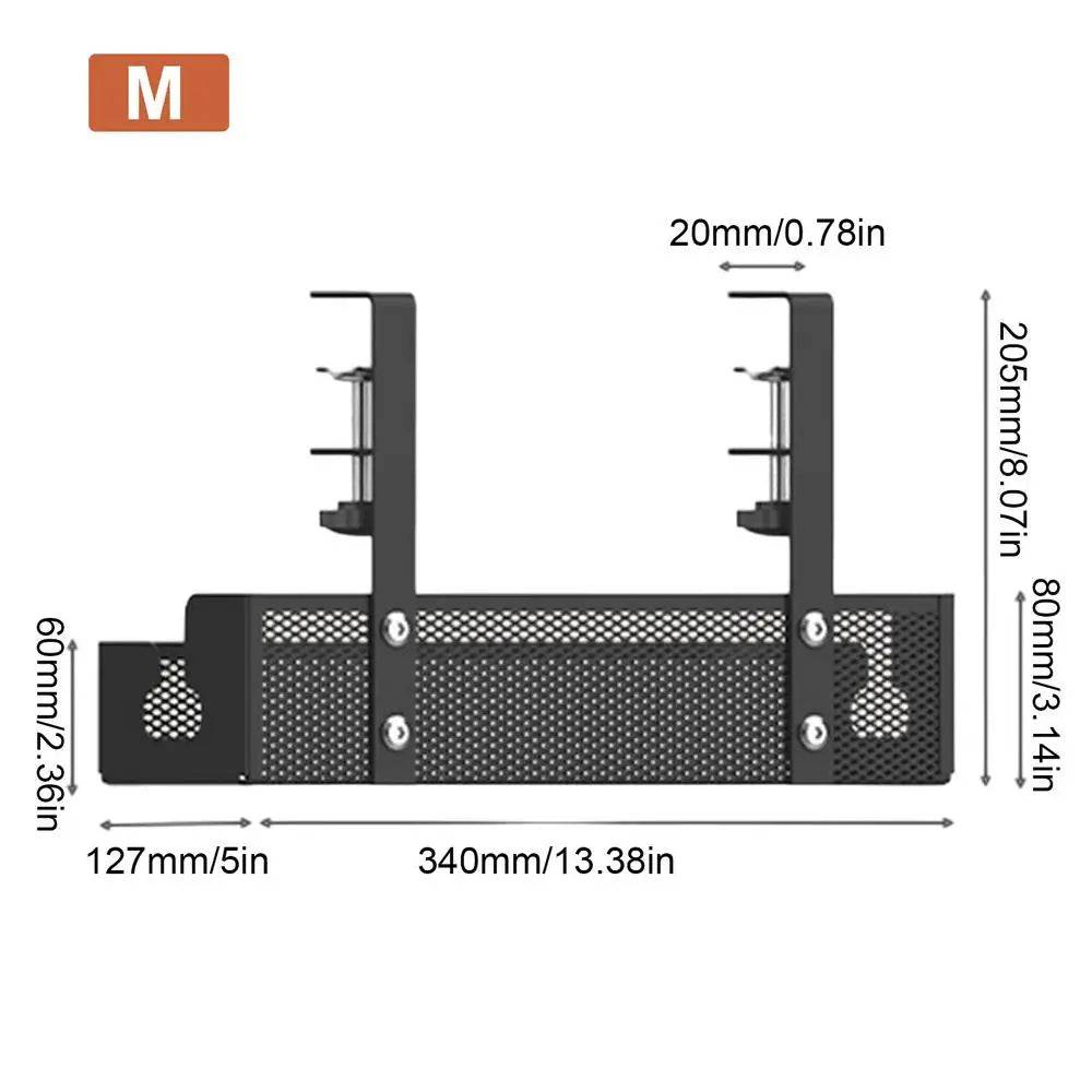Under-Desk Cable Management Tray