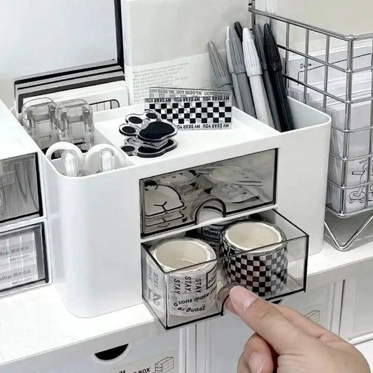 Square Penholder Storage Box