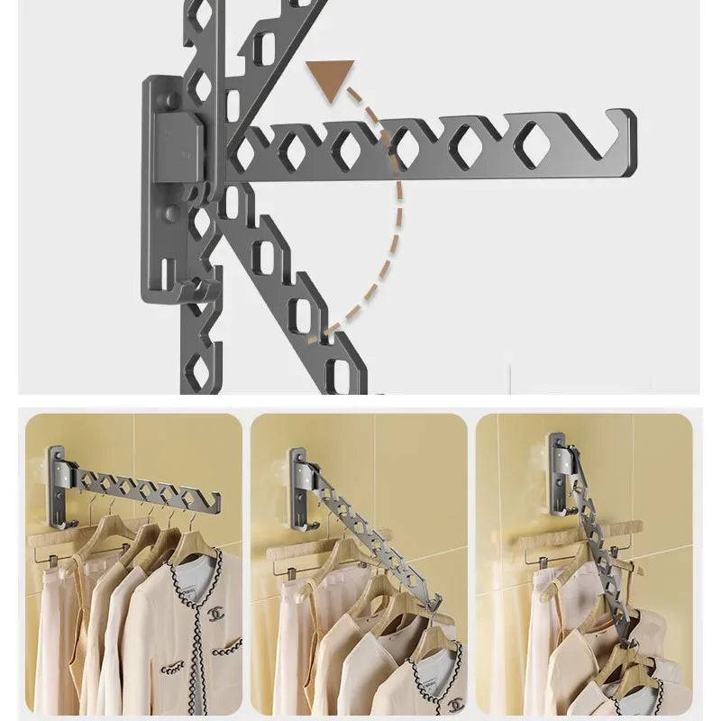 Adjustable Angle Clothes Drying Rack