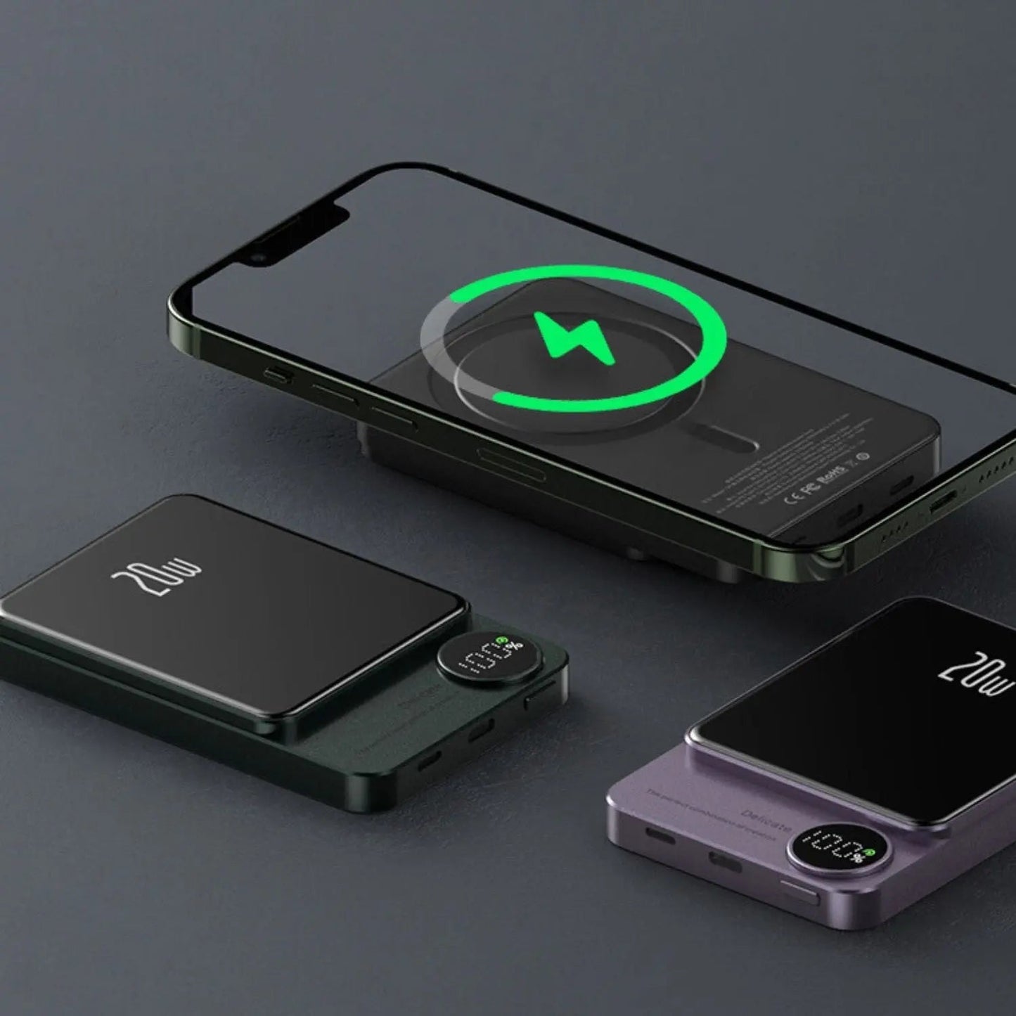 Power Bank Slim Wireless Magnetic Charger