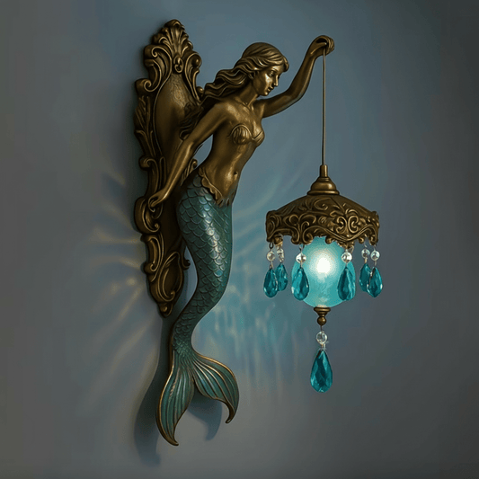 MARINAELLE - Vintage Aurelia Mermaid Wall Lamp Nautical Home Lighting