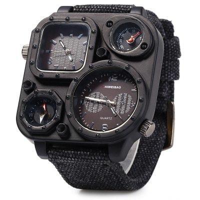 Super Sleek Compass Dual Movt Male Quartz Watch