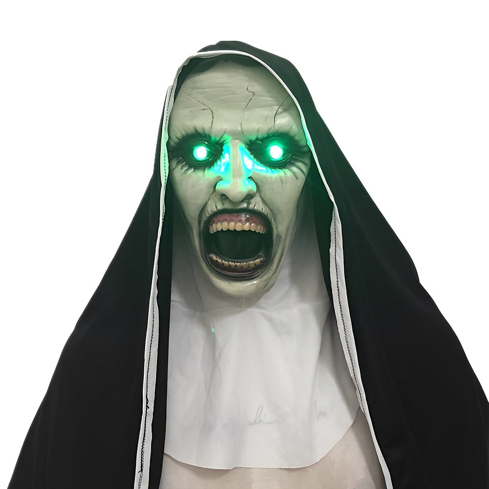 Men's Halloween Realistic Silicone Old Man Mask with Facial Hair and Chest Bib