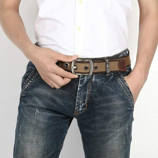 Metal Buckle Canvas Belt