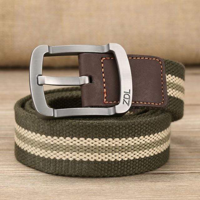 Metal Buckle Canvas Belt