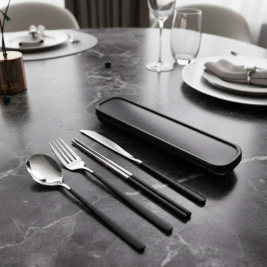 METROSET – Premium Stainless Steel Travel Cutlery Set for Everyday Use