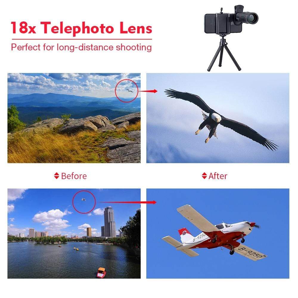 18X Telescope Zoom Lens Monocular With Tripod