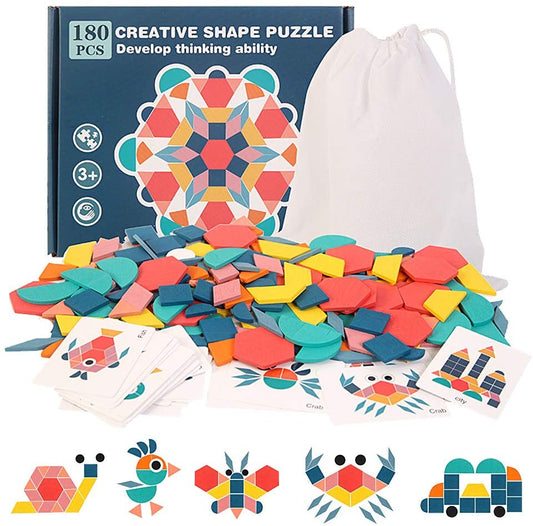 Montessori Tangram Puzzle (180 PCS)