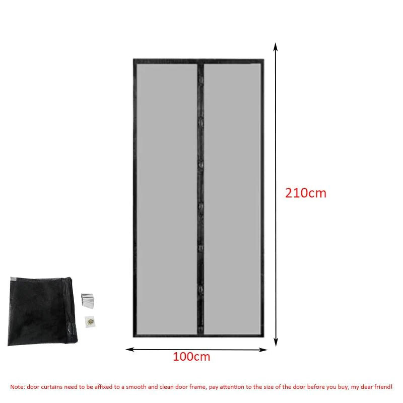 NETZERA – Magnetic Soft Screen Door Curtain 100cm × 210cm