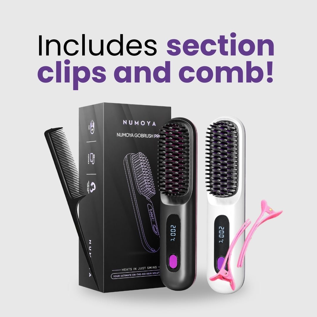 Numoya Portable Straightener Brush - GoBrush PRO