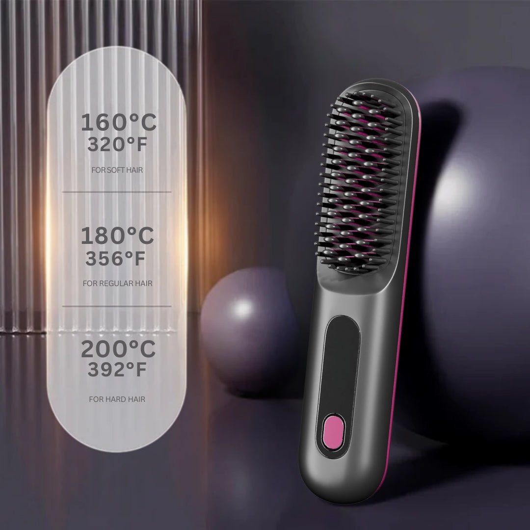 Numoya Portable Straightener Brush - GoBrush PRO