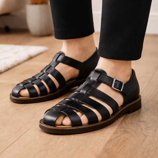 NOMADIC – Men’s Classic Casual Sandals with Closed Woven Comfort