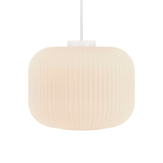 Milford 30 Pendant Light, Opal/White