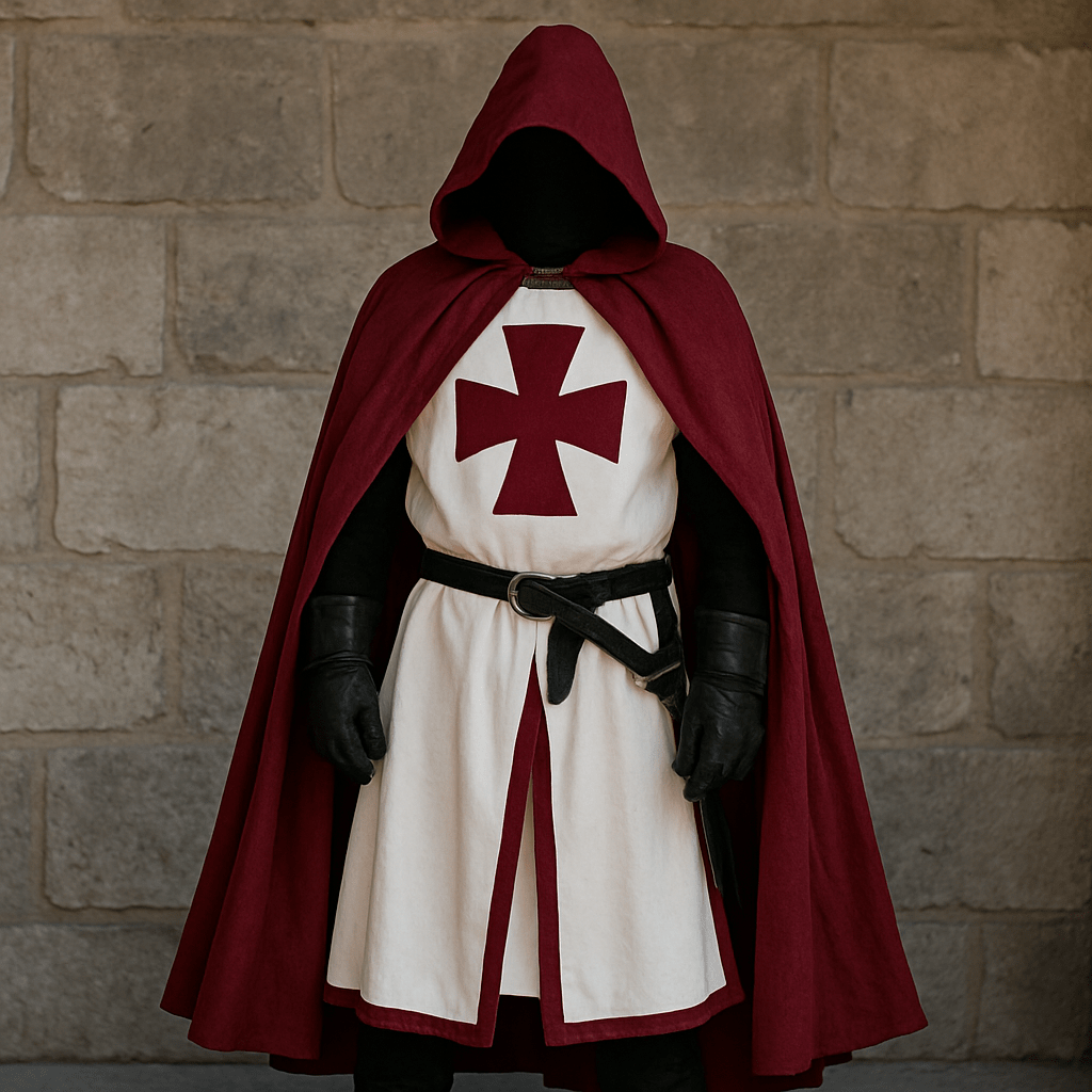 ORDERIX – Authentic Knights Templar Outfit with Cape for Cosplay Events