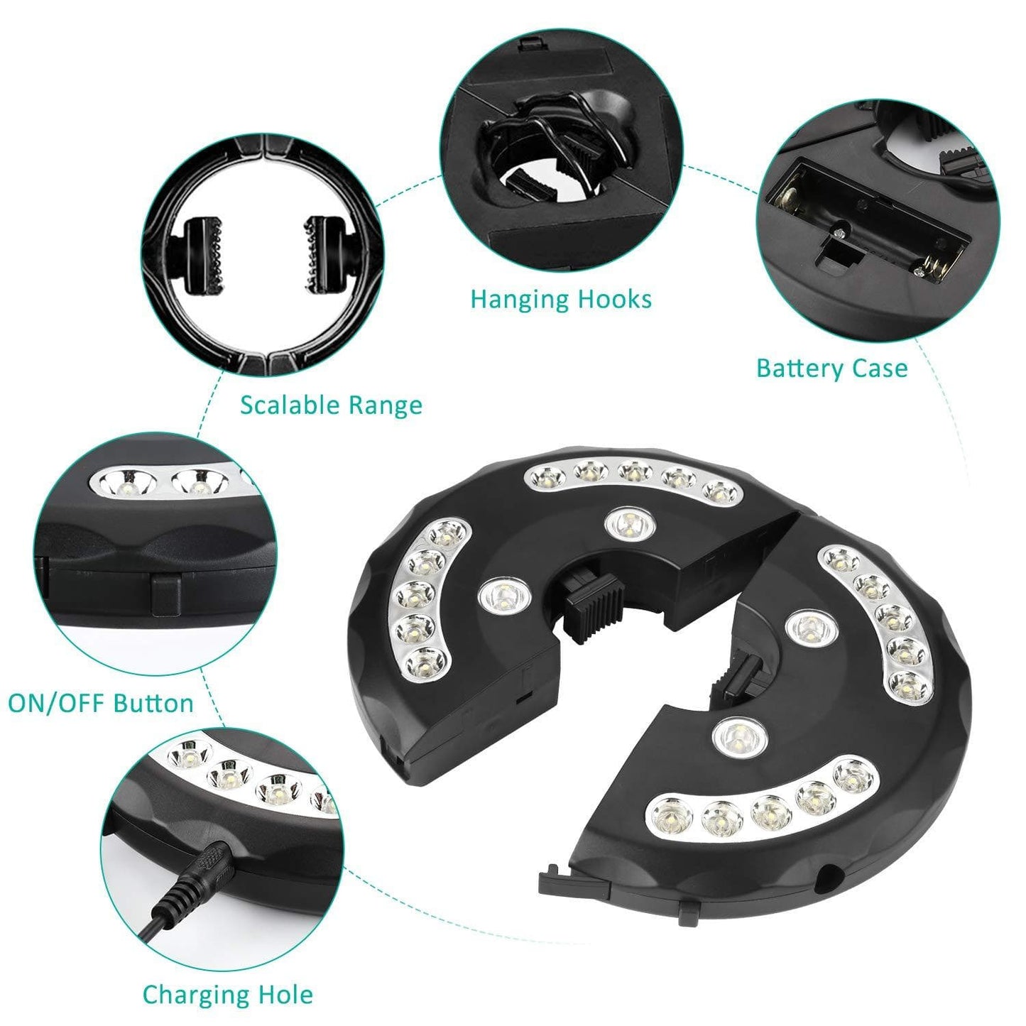 USB Outdoor Poles Tent Camping Lights