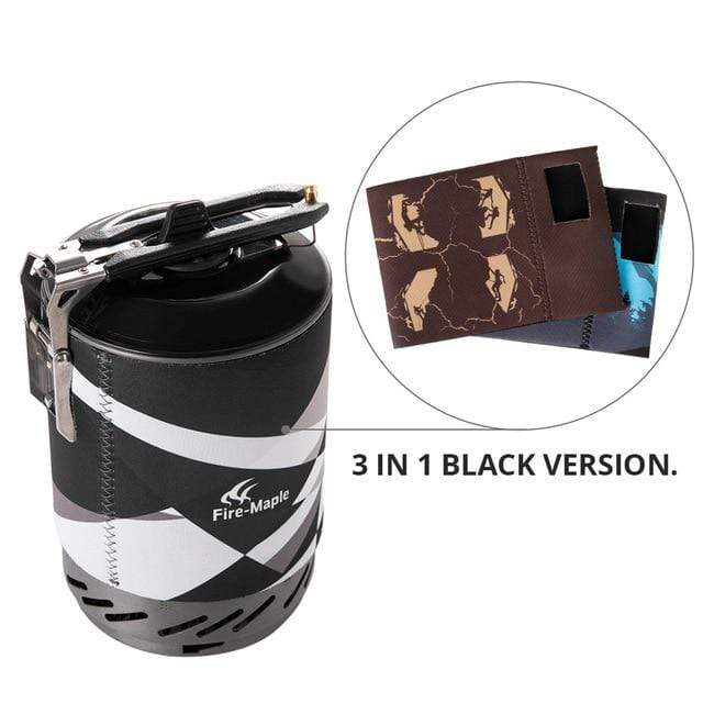 X2 Outdoor Gas Stove Burner /Portable Cooking System With Heat Exchanger Pot - campstove