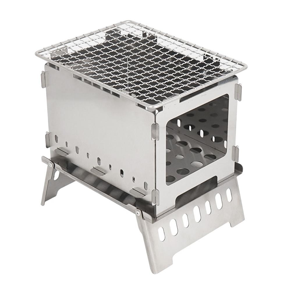 Camping BBQ Grill Wood Stove - campstove