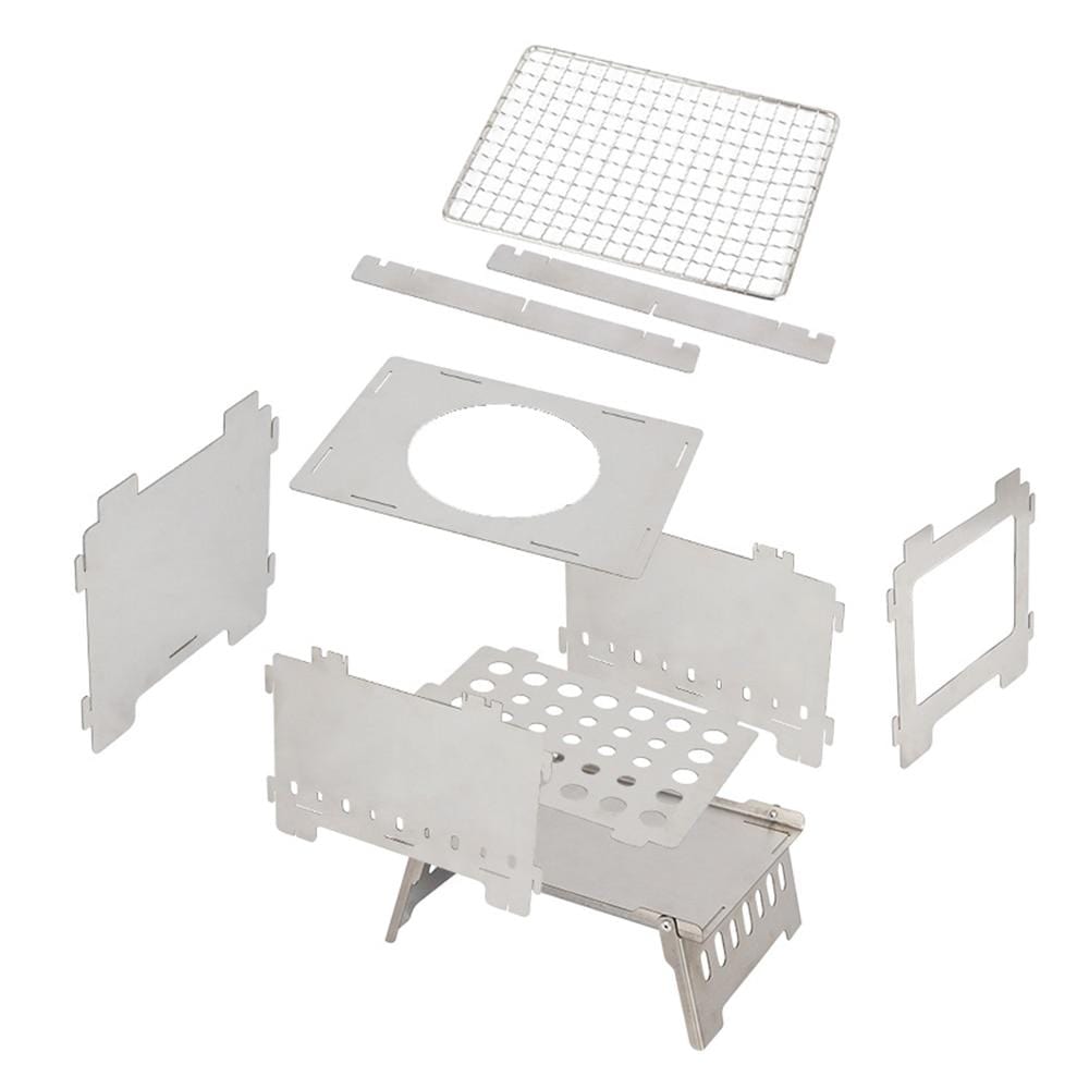 Camping BBQ Grill Wood Stove - campstove