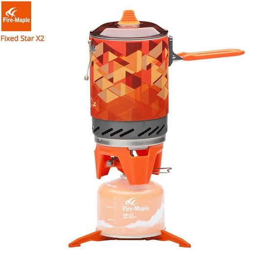 X2 Outdoor Gas Stove Burner /Portable Cooking System With Heat Exchanger Pot - campstove