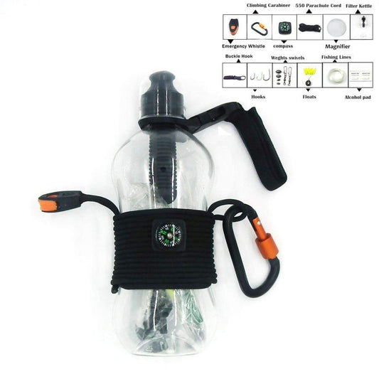 Survival Travel Kit Water Bottle Holder