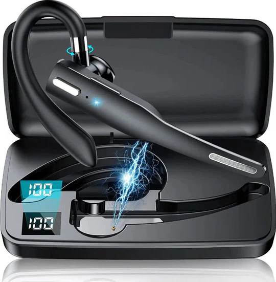 Bluetooth Headset with Mic Noise Cancelling Earpiece