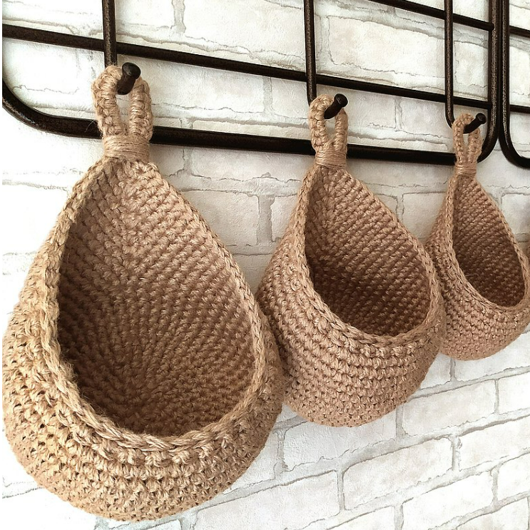 Hanging Wall Vegetable Fruit Baskets