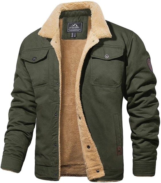 Sherpa Trucker Military Parka Coat