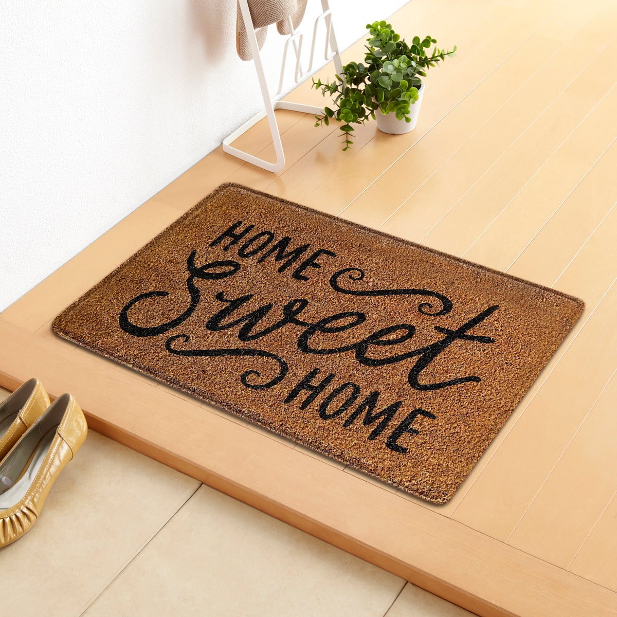 Personalized Custom Doormat for Front Door with Pet Illustrations Washable Indoor Entryway Mat