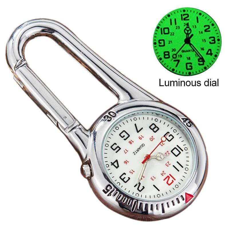 Clip-On Carabiner Pocket Watch