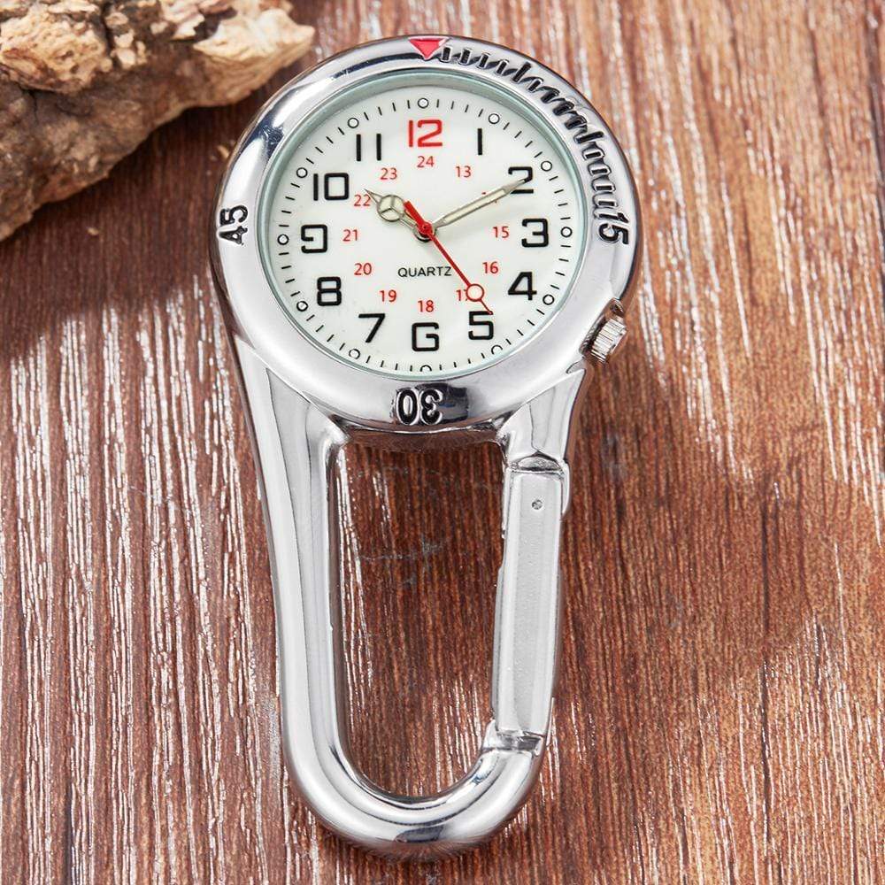 Clip-On Carabiner Pocket Watch