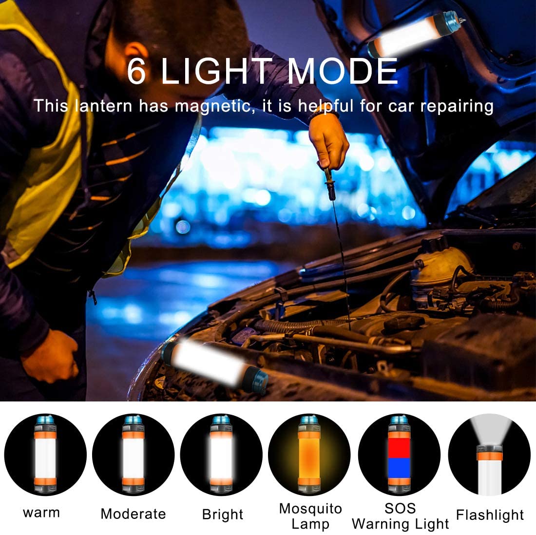 Portable Multipurpose LED Flashlight