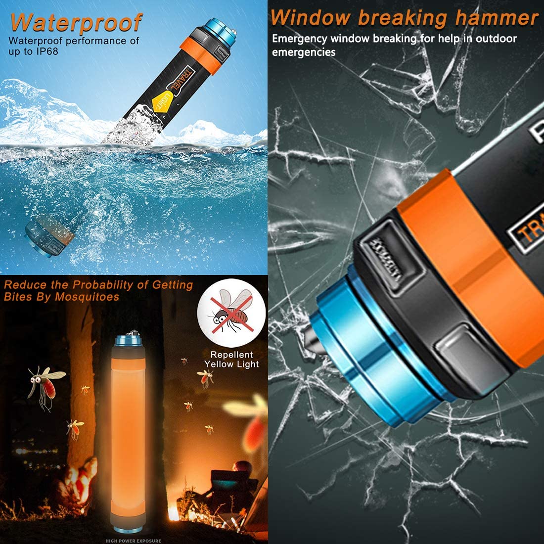 Portable Multipurpose LED Flashlight